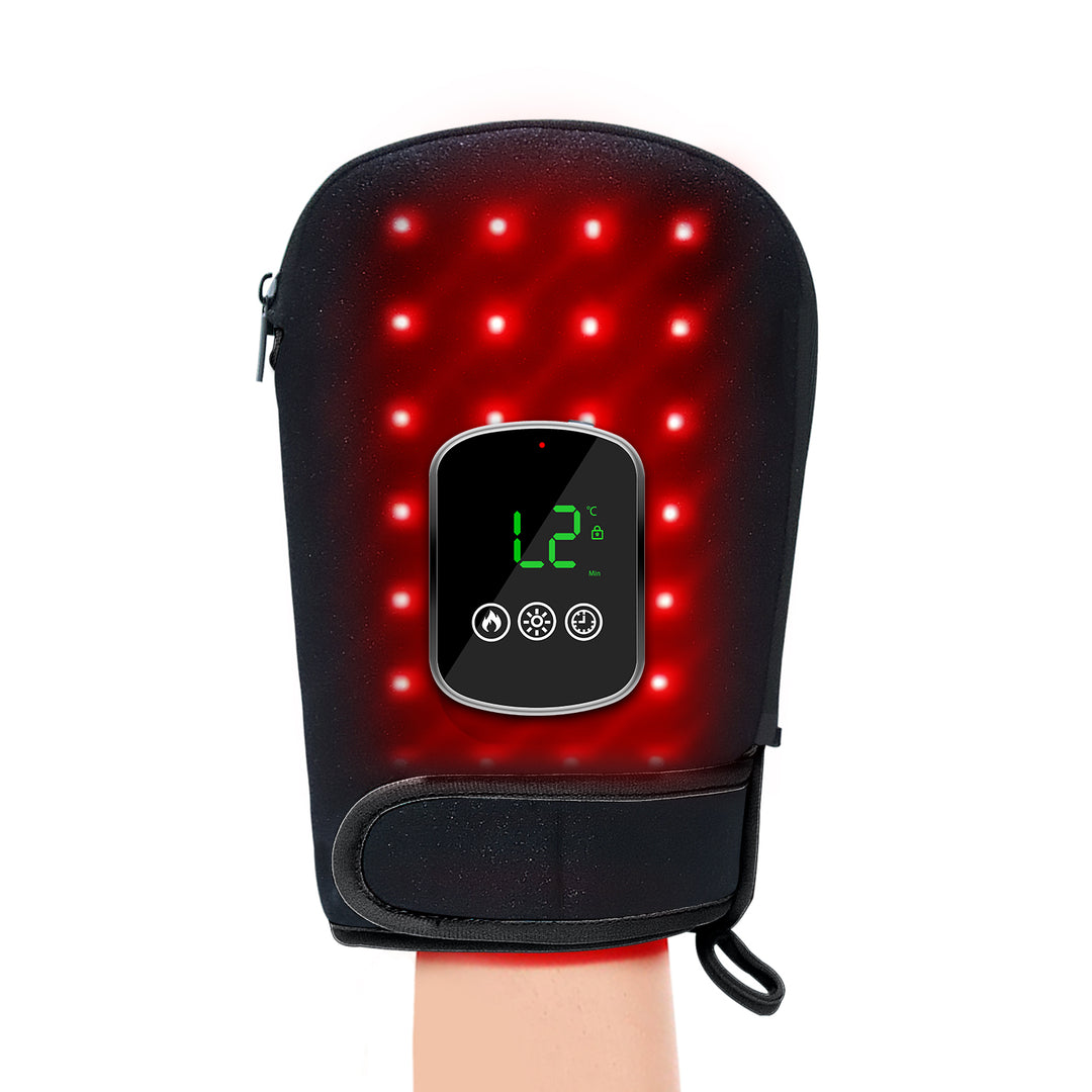 DL047 Penguin Red Light & Heat Therapy Cordless Glove for Hands, Fingers, Feet & Joint Comfort