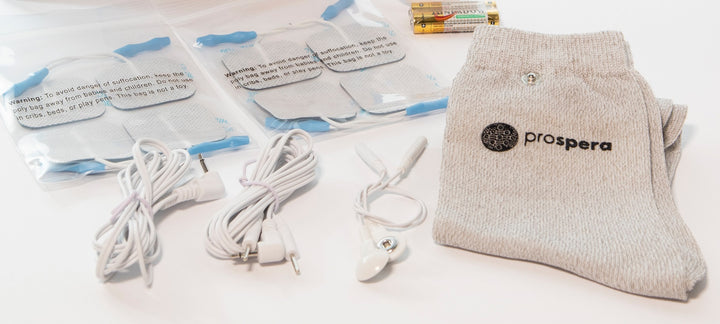 DL003 TENS Socks-Electronic Pulse Massager, socks come either black or white depend on availability