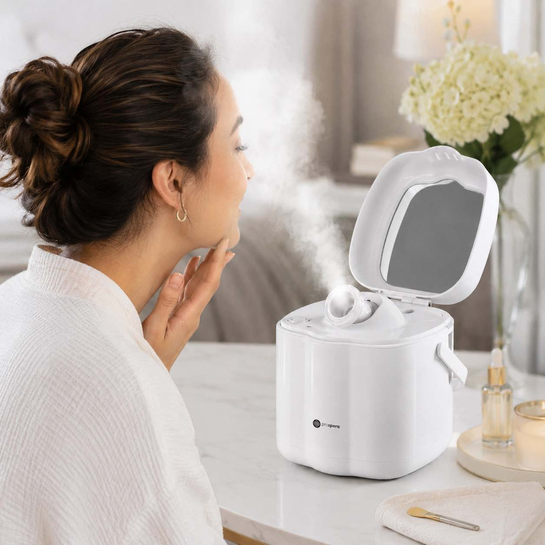 DL008 Hot Mist Nano Facial Steamer Spa Quality Home Face Humidifier for Women Men