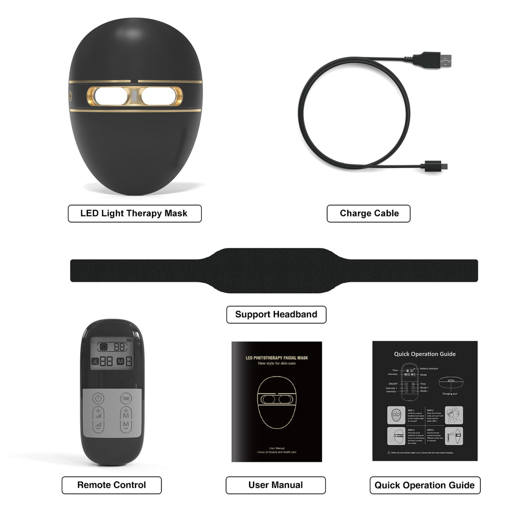 DL038 Penguin 4 LED Light Platinum Therapy Face Mask FDA Approved
