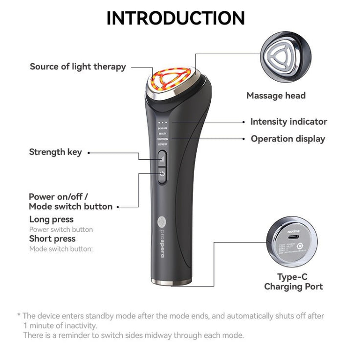 DL039 Prospera Penguin LED Sculpt Pro - Red/blue light, FDA Approved, Whole body Microcurrent EMS System