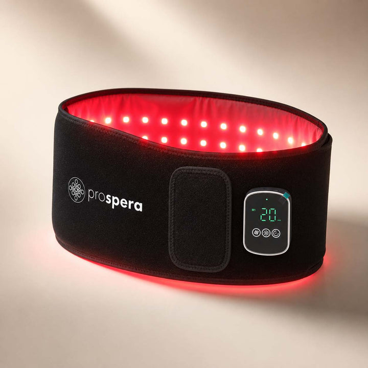 DL046 Penguin Cordless Red Light Therapy Belt  with Near Infrared, Heat & Vibration Massage for Lower Back, Waist & Abdomen