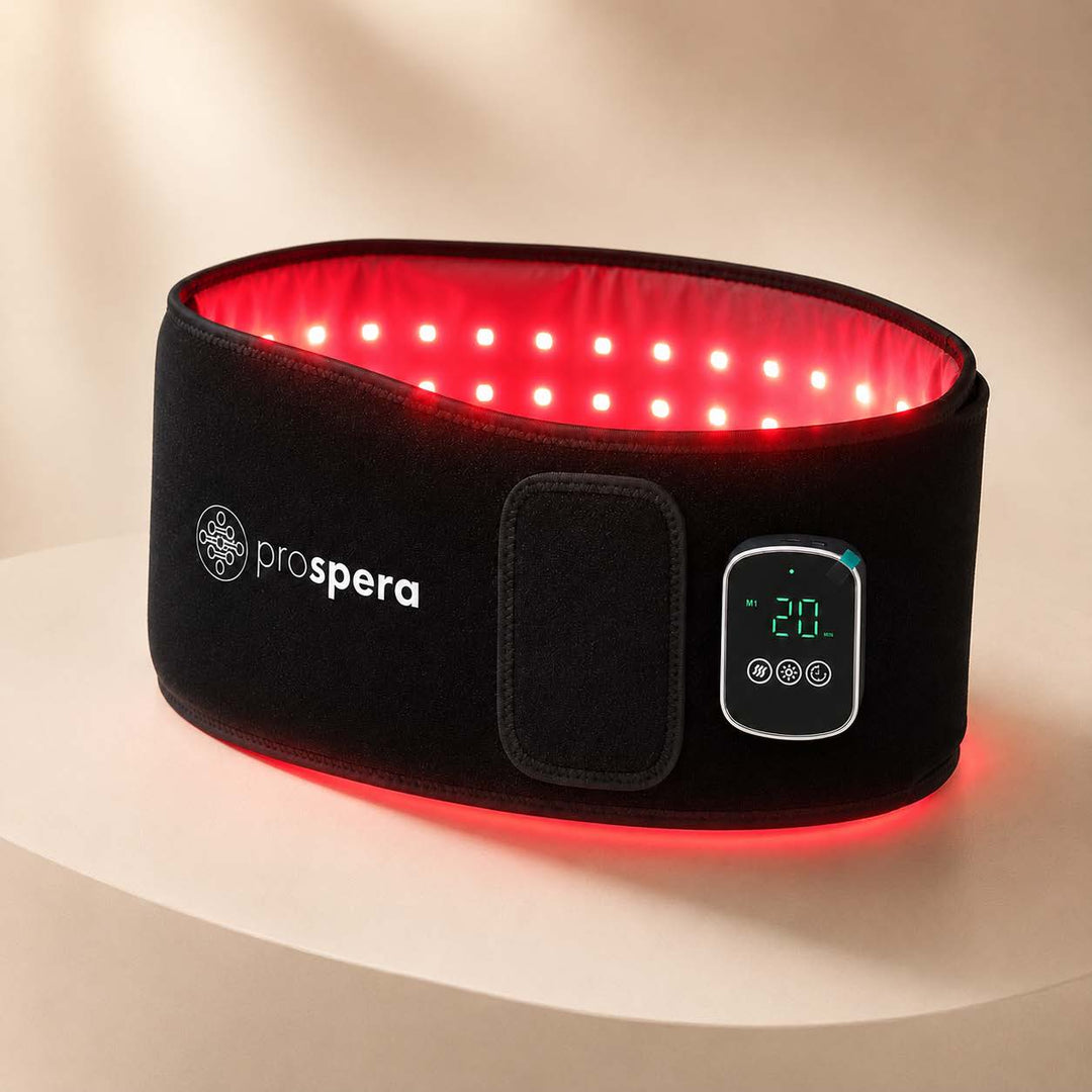 DL046 Penguin Cordless Red Light Therapy Belt  with Near Infrared, Heat & Vibration Massage for Lower Back, Waist & Abdomen