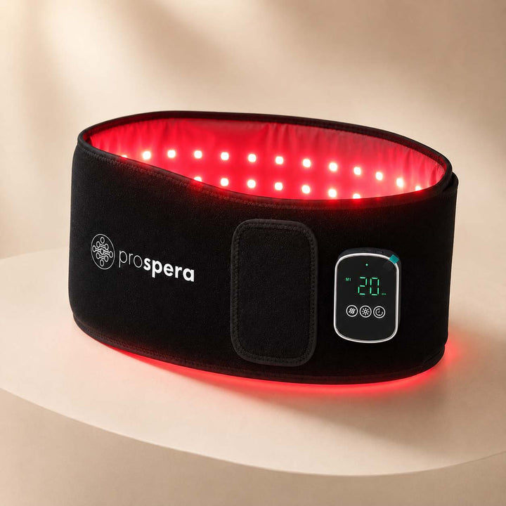 DL046 Penguin Cordless Red Light Therapy Belt  with Near Infrared, Heat & Vibration Massage for Lower Back, Waist & Abdomen