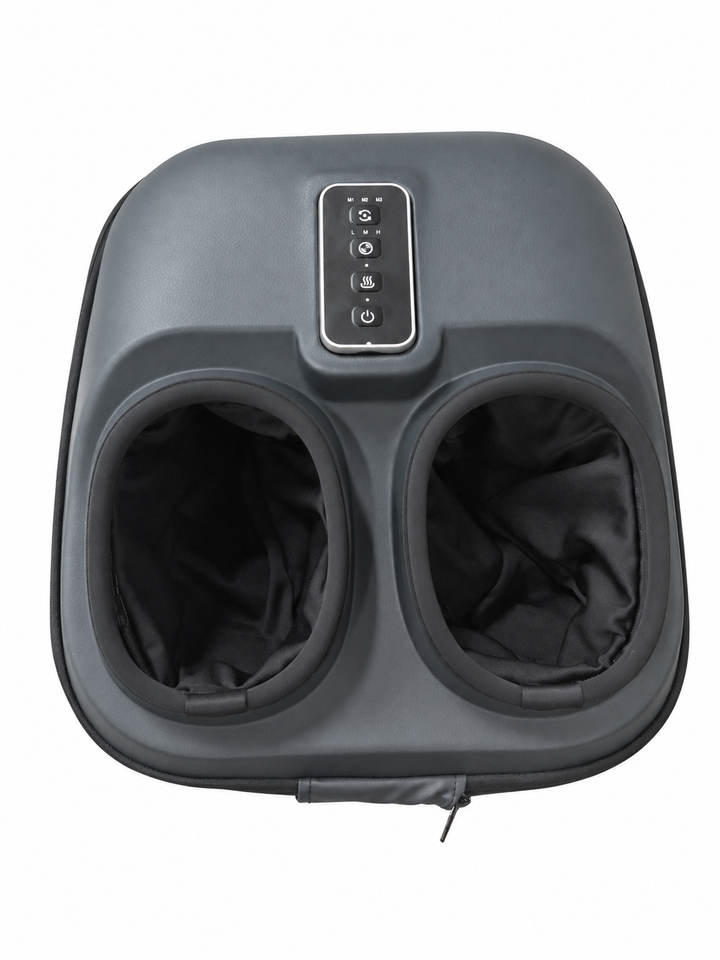 DL200 Penguin Shiatsu Heated Foot Massager Kneading, Rolling, Compression for Pain Relief, Bundle includes Rechargeable Callus Remover, Spa Moisturizing Socks