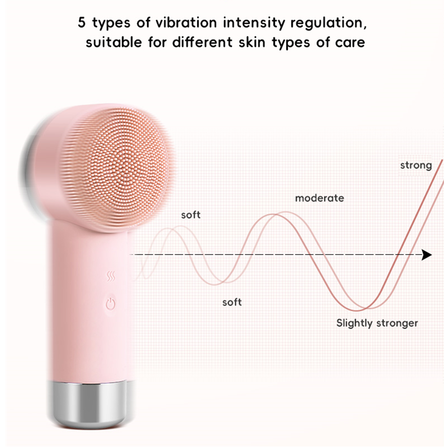 DL033 2 in 1 Warm Facial Cleansing Brush DL033 2 in 1 Warm Facial Cleansing Brush