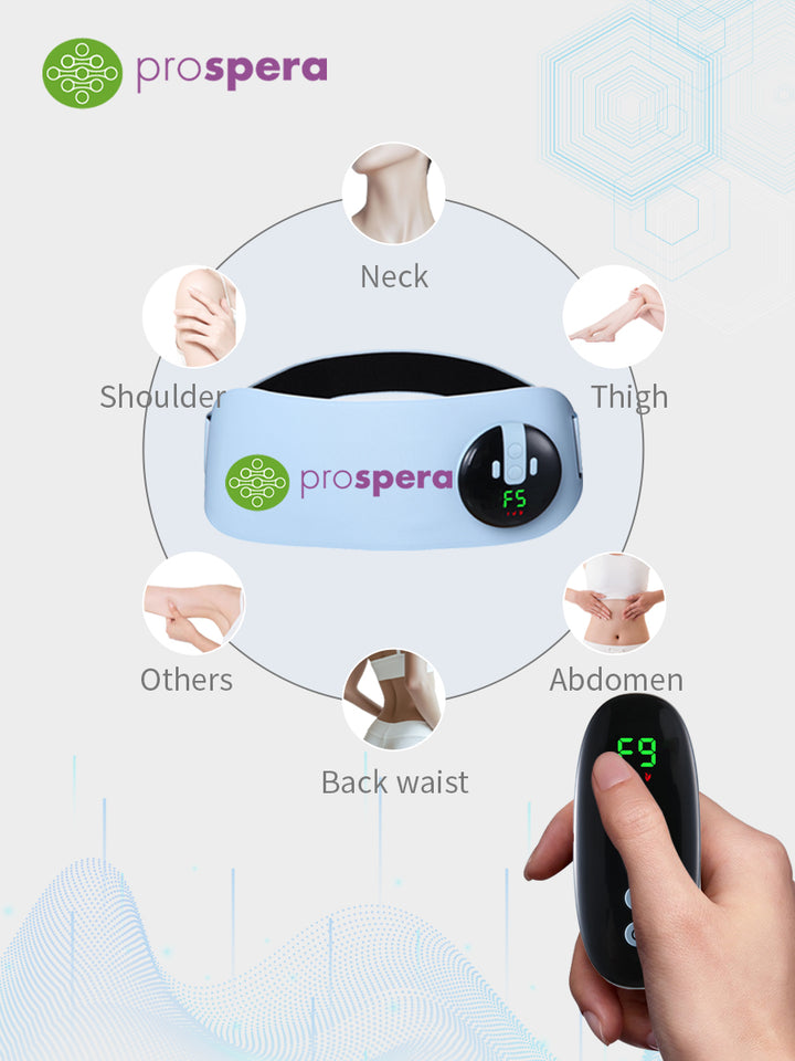 SL011-A Hot Compress EMS Deep Massage Belt 8 modes 9 levels LCD Control