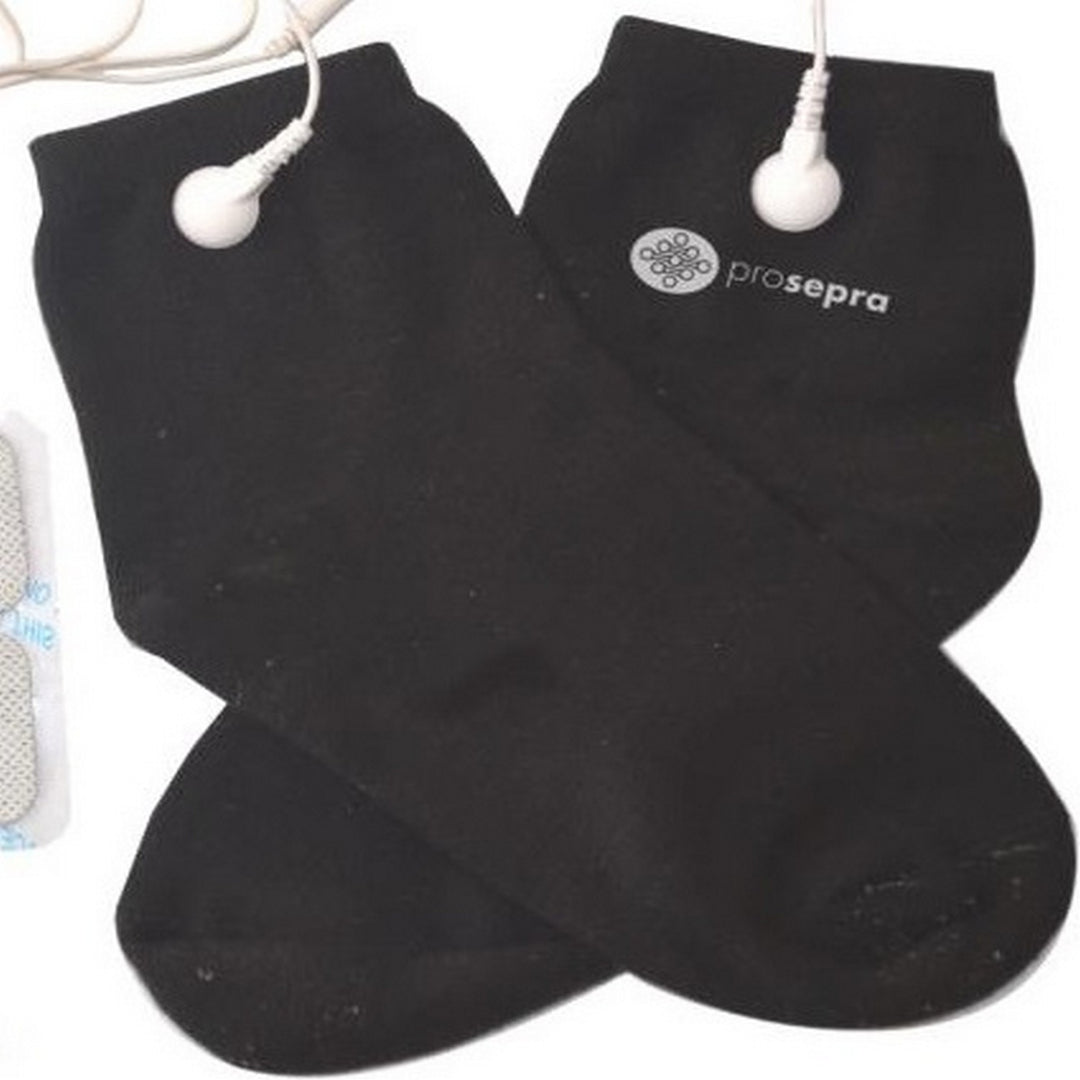 DL003 TENS Socks-Electronic Pulse Massager, socks come either black or white depend on availability