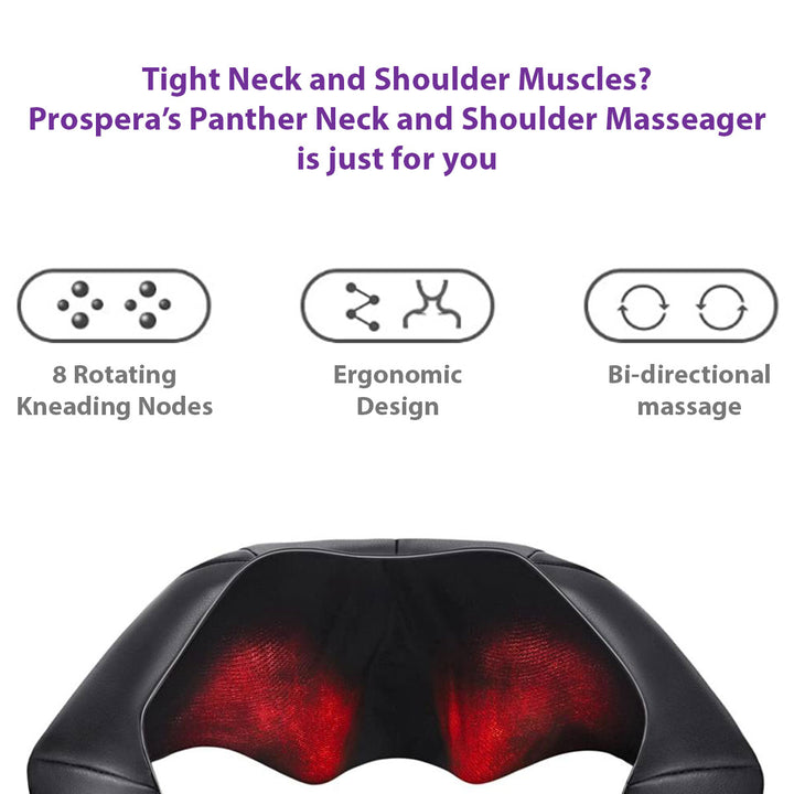 Prospera ML009 Panther Neck and Shoulder Massager with Heat